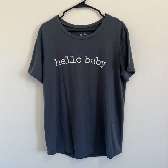 Isabel Maternity by Ingrid & Isabel Tops - NWOT Isabel Maternity Hello Baby Short Sleeve Tee